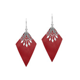 AE-1212-CR Sterling Silver Earring With Coral Jewelry Bali Designs Inc